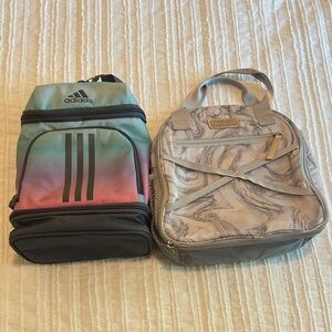 Adidas lunchbox Fit and fresh set of 2 Preowned Both Rainbow Silver